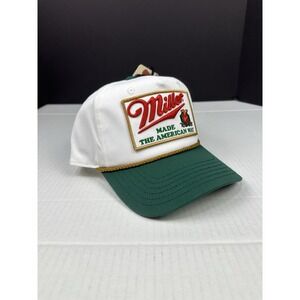 Miller High Life Rope Snapback Hat Made The American Way Beer Trucker Cap NEW